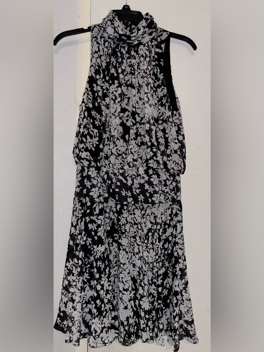 Taylor Black and White Floral Women’s Dress